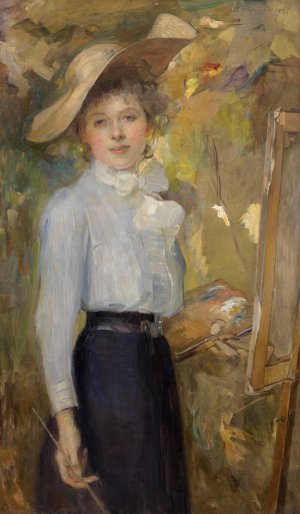 Selbstbildnis Susanne Renate Granitsch by Susanne Renate Granitsch Oil Painting