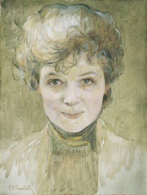 Selbstbildnis by Susanne Renate Granitsch Oil Painting