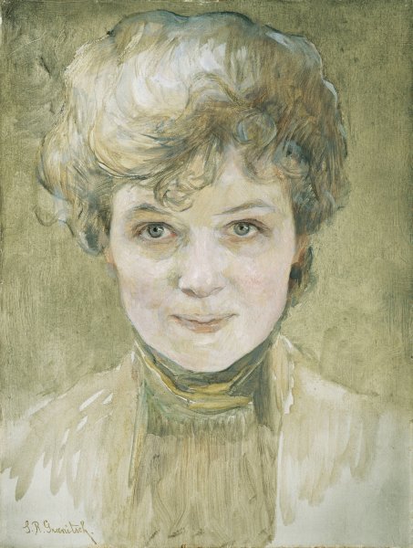Selbstbildnis  by Susanne Renate Granitsch - Hand-Painted Oil Painting Reproduction