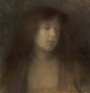 Studienkopf by Susanne Renate Granitsch Oil Painting