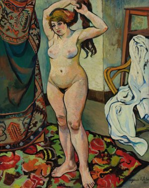 Gilbert Nue Se Coiffant by Suzanne Valadon Oil Painting