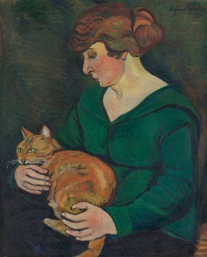 Louson Et Raminou by Suzanne Valadon Oil Painting