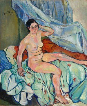 Nu assis au bord d'un lit by Suzanne Valadon Oil Painting