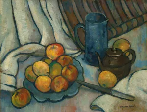 Pommes, Pichet Et Theiere by Suzanne Valadon Oil Painting
