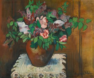 Vase De Fleurs by Suzanne Valadon Oil Painting