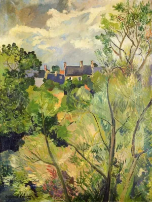 View from My Window in Genets Brittany by Suzanne Valadon - Oil Painting Reproduction