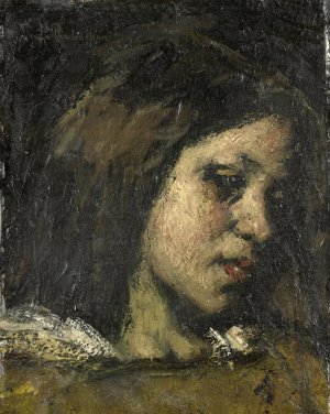 Portrait of a Young Woman by Suze Robertson Oil Painting