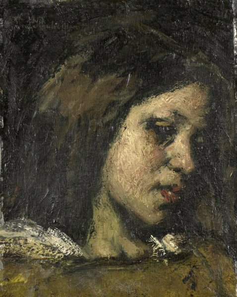 Portrait of a Young Woman  by Suze Robertson - Hand-Painted Oil Painting Reproduction