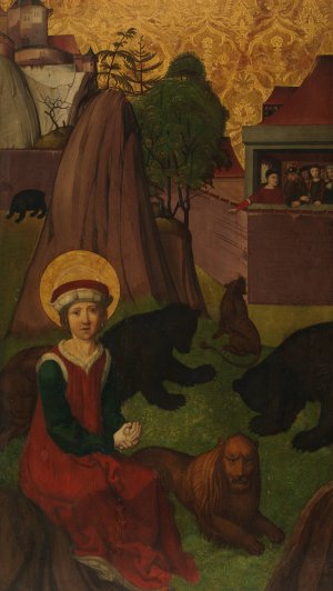 Saint Agapitus of Praeneste in the Arena by Swiss Painter Oil Painting
