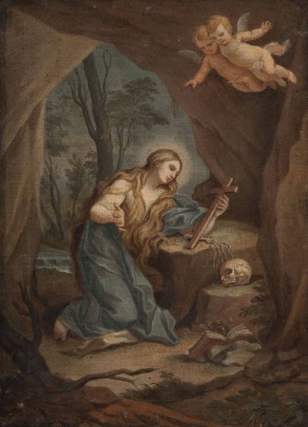 Mary Magdalene by Szymon Czechowicz - Hand-Painted Oil Painting Reproduction