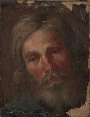 Study of an old man's head by Szymon Czechowicz Oil Painting