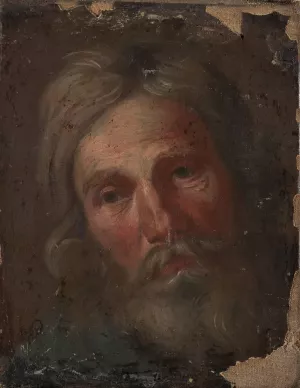 Study of an old man's head Oil painting by Szymon Czechowicz