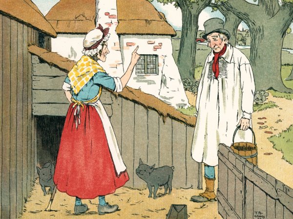 The old man who lived in a wood 03  by T. Butler-Stoney - Hand-Painted Oil Painting Reproduction