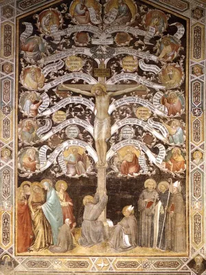Allegory of the Cross Oil painting by Taddeo Gaddi