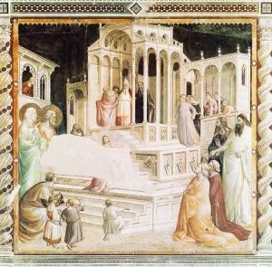 Presentation of Mary in the Temple Oil painting by Taddeo Gaddi