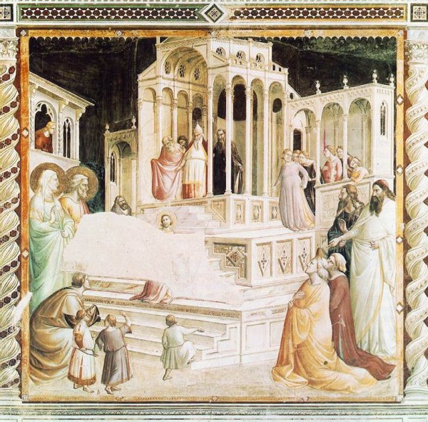 Main Product Photo of Presentation of Mary in the Temple Painting by Taddeo Gaddi