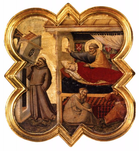 Main Product Photo of Scene from the Life of St Francis Painting by Taddeo Gaddi