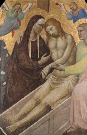 The Lamentation over the Dead Christ by Taddeo Gaddi Oil Painting