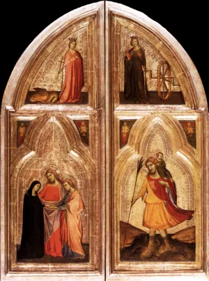 Triptych Exterior by Taddeo Gaddi - Oil Painting Reproduction
