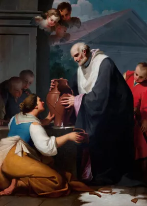 Miracle of St Jan Kanty Oil painting by Tadeusz Kuntze-Konicz