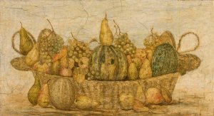Basket with fruit by Tadeusz Makowski Oil Painting