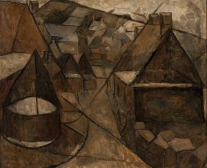 Breton landscape with a well by Tadeusz Makowski Oil Painting