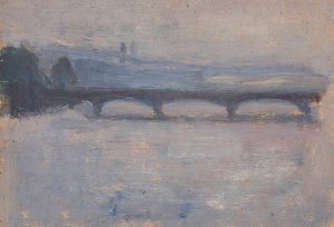 Bridge on the Seine by Tadeusz Makowski Oil Painting