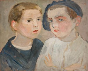 Brothers by Tadeusz Makowski Oil Painting