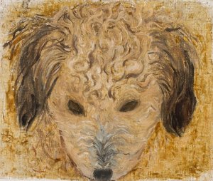 Dog's head by Tadeusz Makowski Oil Painting