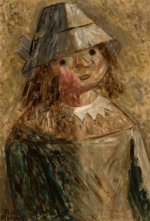 Dziewczynka w kapeluszu by Tadeusz Makowski Oil Painting
