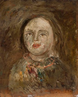 Glowa dziewczynki by Tadeusz Makowski Oil Painting