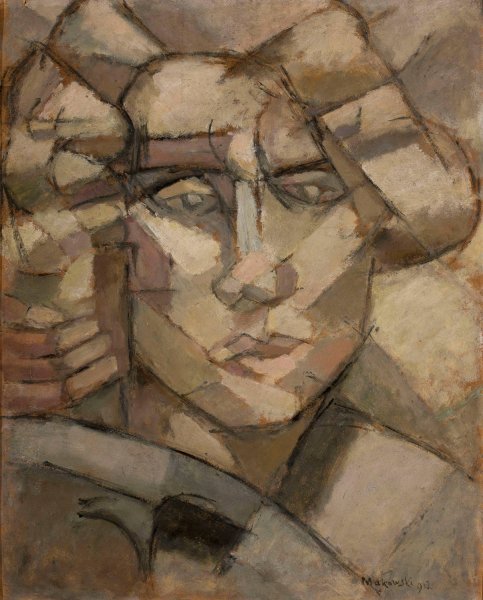 Head  by Tadeusz Makowski - Hand-Painted Oil Painting Reproduction