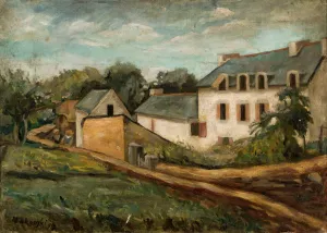 Landscape from Le Pouldu by Tadeusz Makowski Oil Painting
