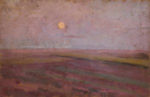 Lily landscape by Tadeusz Makowski Oil Painting