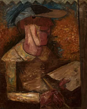 Masquerade in the dark by Tadeusz Makowski Oil Painting