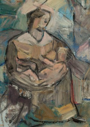 Maternity by Tadeusz Makowski Oil Painting