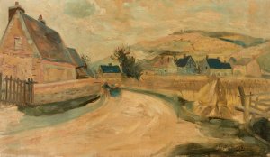 Merey village by Tadeusz Makowski Oil Painting