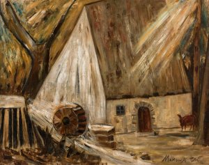 Mill by Tadeusz Makowski Oil Painting
