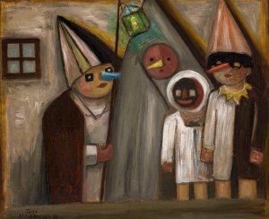 Miser by Tadeusz Makowski Oil Painting