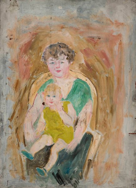 Main Product Photo of Mother and child  Painting by Tadeusz Makowski