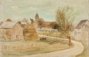 Na skraju wsi by Tadeusz Makowski Oil Painting