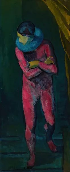 Pierrot Oil painting by Tadeusz Makowski