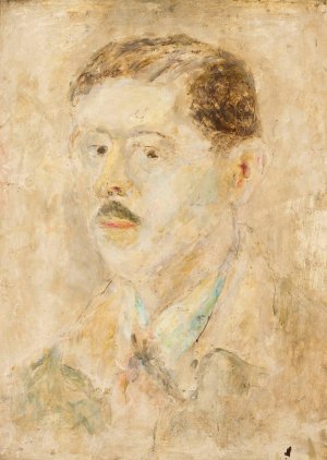 Portret meski by Tadeusz Makowski Oil Painting