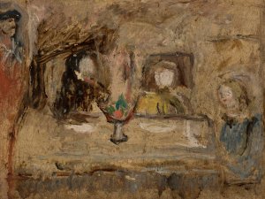 Przy stole by Tadeusz Makowski Oil Painting