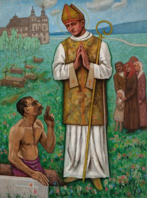 Revival of Piotrowin by Tadeusz Makowski Oil Painting