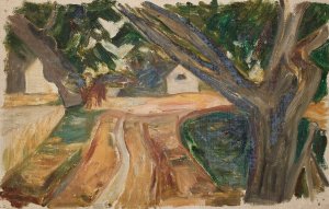 Roadside trees by Tadeusz Makowski Oil Painting