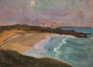 Sea coast by Tadeusz Makowski Oil Painting