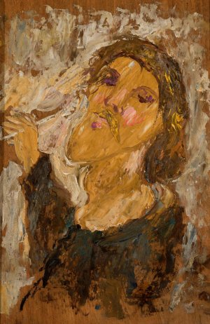 Self-portrait study by Tadeusz Makowski Oil Painting