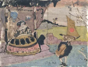 Serenade by Tadeusz Makowski Oil Painting