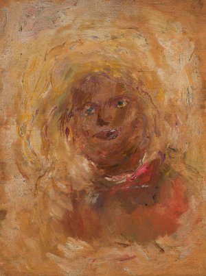 Sketch of a head with fair hair by Tadeusz Makowski Oil Painting